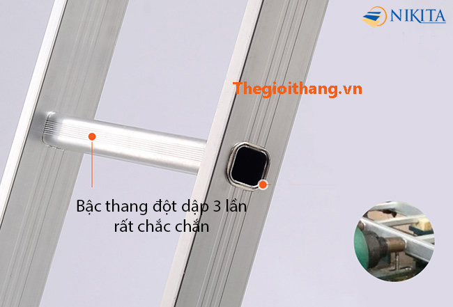 bậc thang được dập chác chắn